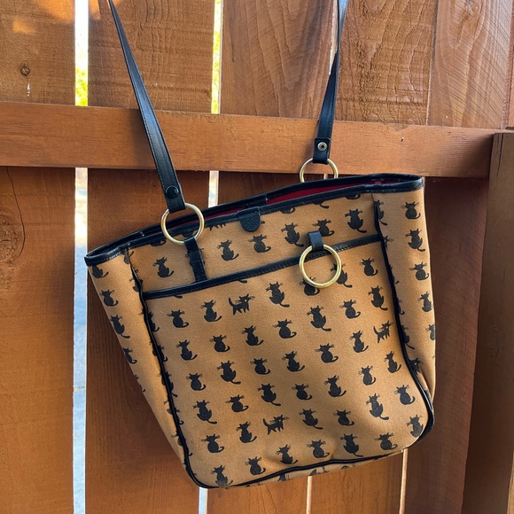 Vintage Cat Print Purse by Cricket Shop Cedarhurst - Picture 4 of 12